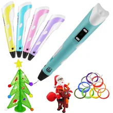 

Dikale 3D Pens 12V 3D Printer Pen 3D Drawing Drucken Pen LED Display with 50M PLA Filament For Kids Drawing Education Tools Toys