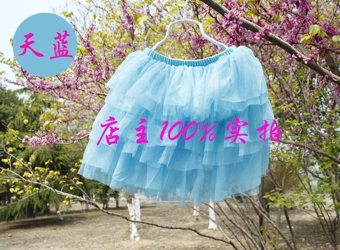 Юбки для девочек детская юбка-пачка многослойная Нижняя юбка Детские юбки-пуфы детская балетная короткая юбка мини-юбка - Цвет: Q8