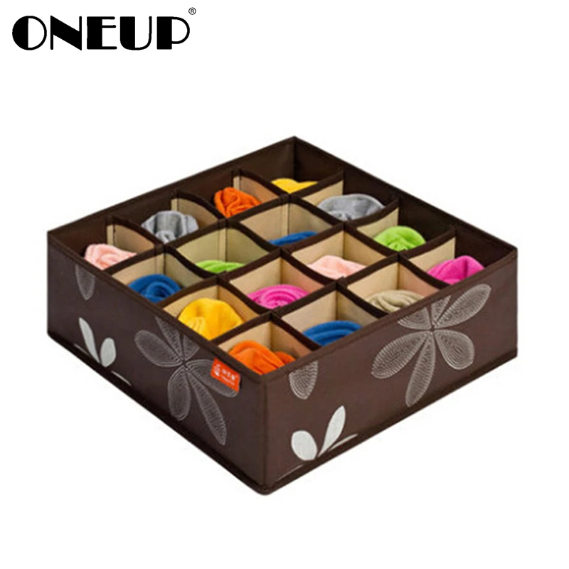 

ONEUP Large Capacity Non-woven Underwear organizer Storage Boxes For Ties Socks Shorts Desktop Drawer Clothes Organizer Box