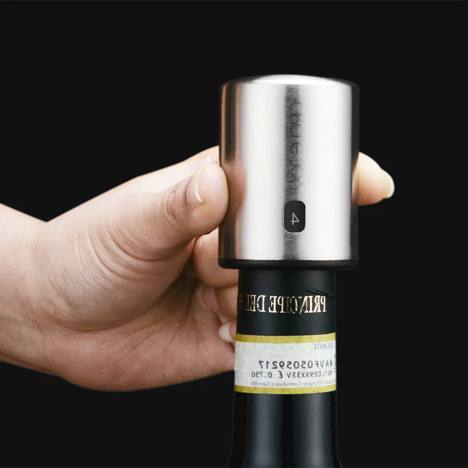 

XIAOMI Mijia Circle Joy Smart Wine Stopper Stainless Steel Vacuum Memory Wine Stopper Electric Stopper Wine Corks