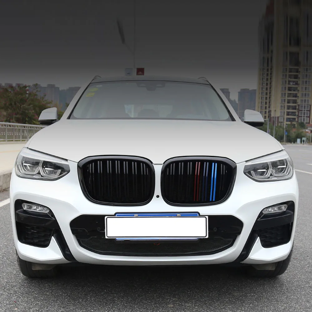 Авто стиль xDrive20i xDrive30i Передняя решетка для BMW X3 X4 бампер гоночная решетка G01 G02 глянец/матовый/м черный - Цвет: M Gloss Black