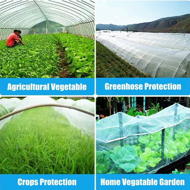 5m 60Mesh Farm Greenhouse Nylon Netting Crops Insect Pests Control