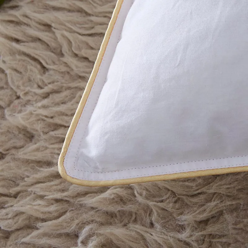Бренд высокого качества Filler30% белый пуховик на утином пуху жесткий/мягкая подушка отельные принадлежности: домашная кровать подушка внутренняя наволочка для Подушка для взрослых
