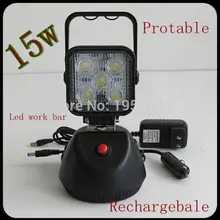 4 шт. 15 Вт перезаряжаемый светодиодный прожектор рабочий свет светодиодный ручной портативная Рабочая лампа с магнитной основой для кемпинга на открытом воздухе