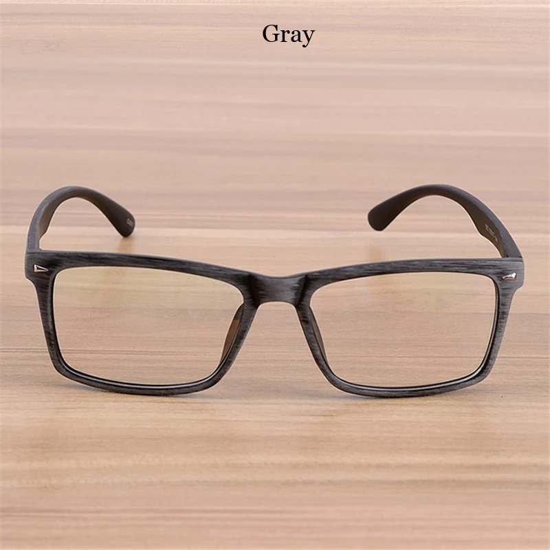 Zilead ретро имитация деревянная оправа квадратный прозрачный объектив оптические сеточки для мужчин и женщин простые очки