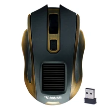Hot-sale new Fashion Portable 1pc Solar Mini 2.4GHz Wireless Optical Gaming Mouse Mice For PC Laptop
