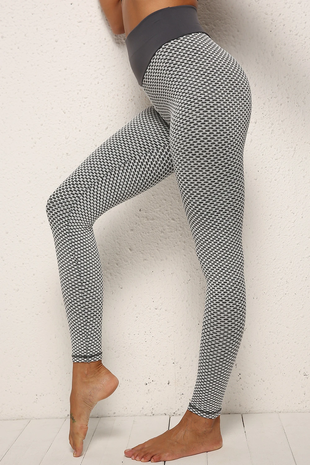MAIJION с высокой талией для йоги брюки 3D сетка тянущиеся для фитнеса узкие Женские легинсы пуш-ап бедра Йога Леггинсы Бесшовные Спортивные лосины