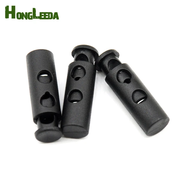 100Pcs Plastic Stopper Cord Lock, Black Round Ball, 2Hole Spring Stoppers, Shock  Cord, 7mm,K344f, - AliExpress