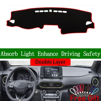 

Double Layer Car Stickers For Hyundai Encino Kauai Kona 2017 2018 2019 2020 Dashboard Cover Car Accessories Interior Car Decals