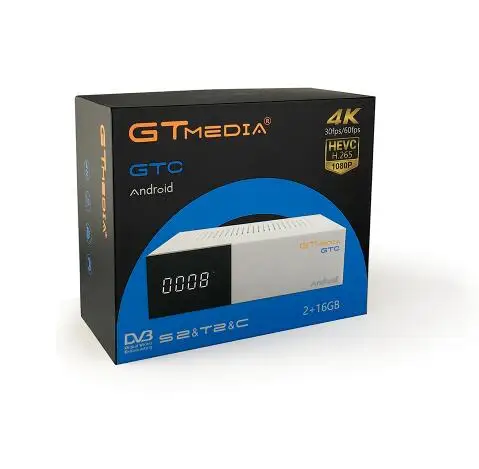 GTmedia GTC 5 шт. Android 6 0 TV BOX Combo DVB S2 T2 кабель ISDBT 4k спутниковый ресивер 2G + 16G Wifi Amlogic