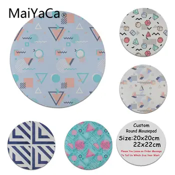 

MaiYaCa Vintage Cool Creative Right Angle Geometry High Speed New Lockedge Mousepad Size for 20x20cm and 22x22cm Round Mousemats