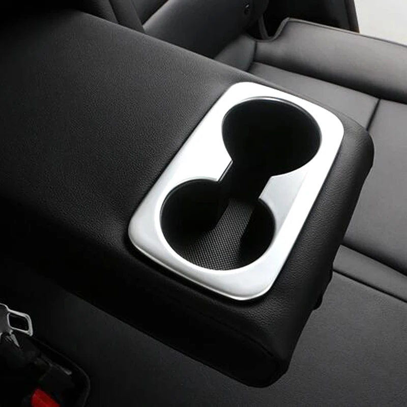 

ACCESSORIES FIT FOR KIA SPORTAGE 2016 2017 ABS MATTE REAR CUP HOLDER TRIM COVER PANEL FRAME CENTER MOLDING CAR STYLING