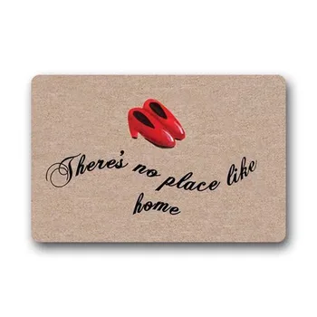 

There's no Place Like Home Red High Heels Custom Rectangle Entryways Non Slip Indoor/Outdoor Doormat Floor Mat