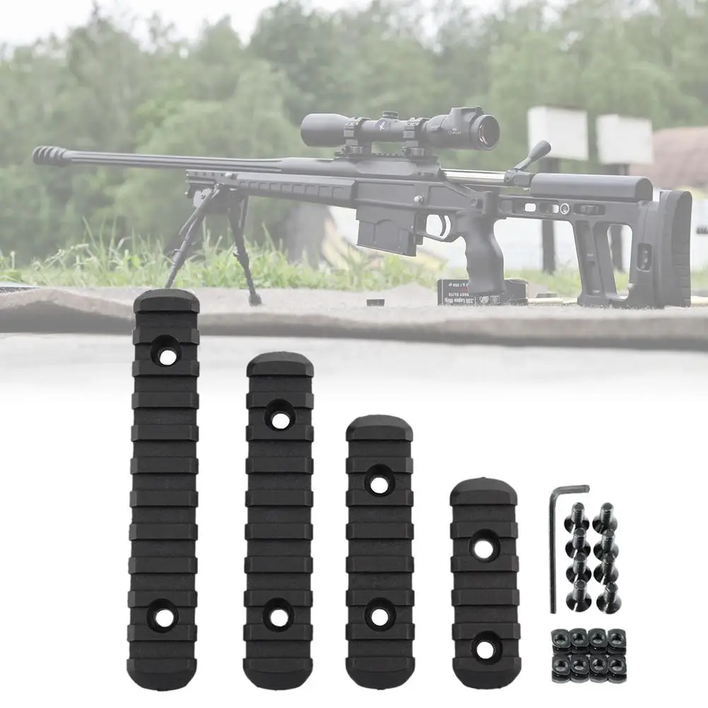 4 шт. полимерная направляющая, комплект нейлоновых M-Lok Rail Bar Weaver Rail для стрелковой винтовки, полимерный набор для винтовки, полимерная ручная защита для охоты