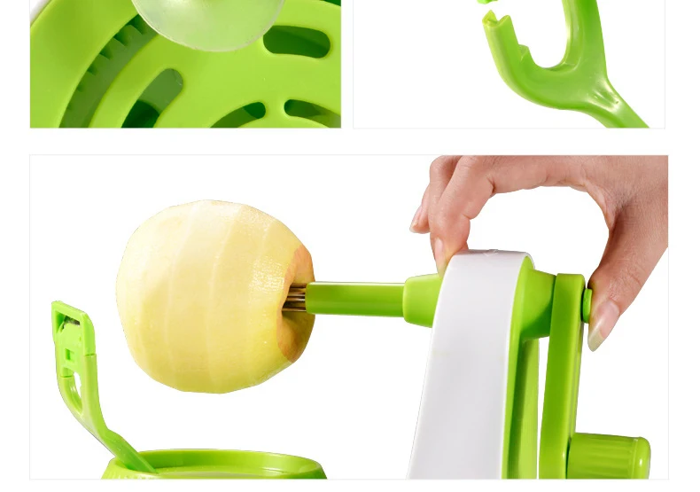 TUUTH Stainless Steel Apple Peeler Slicing Machine Hand-Cranked Apple Fruit Peeled Tool Creative Home Kitchen Tools B16