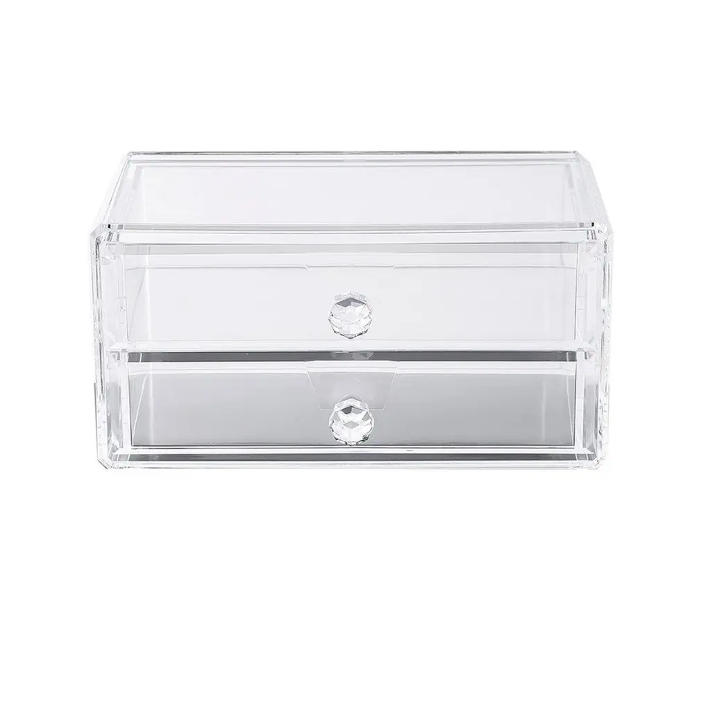 

Acrylic Round Cosmetic Organizer Round Qtip Container Transparent Storage Box Jewelry Storage Box Holder and Candy Jars-Y-1010