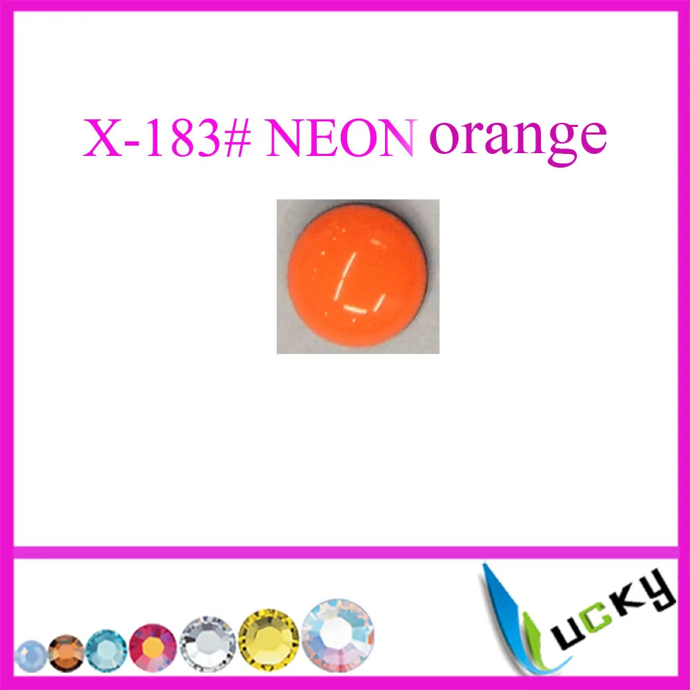 4320 шт 3 мм полукруглый корректирующий эпоксидный плоский перламутровый неоновый розовый - Цвет: neon orange