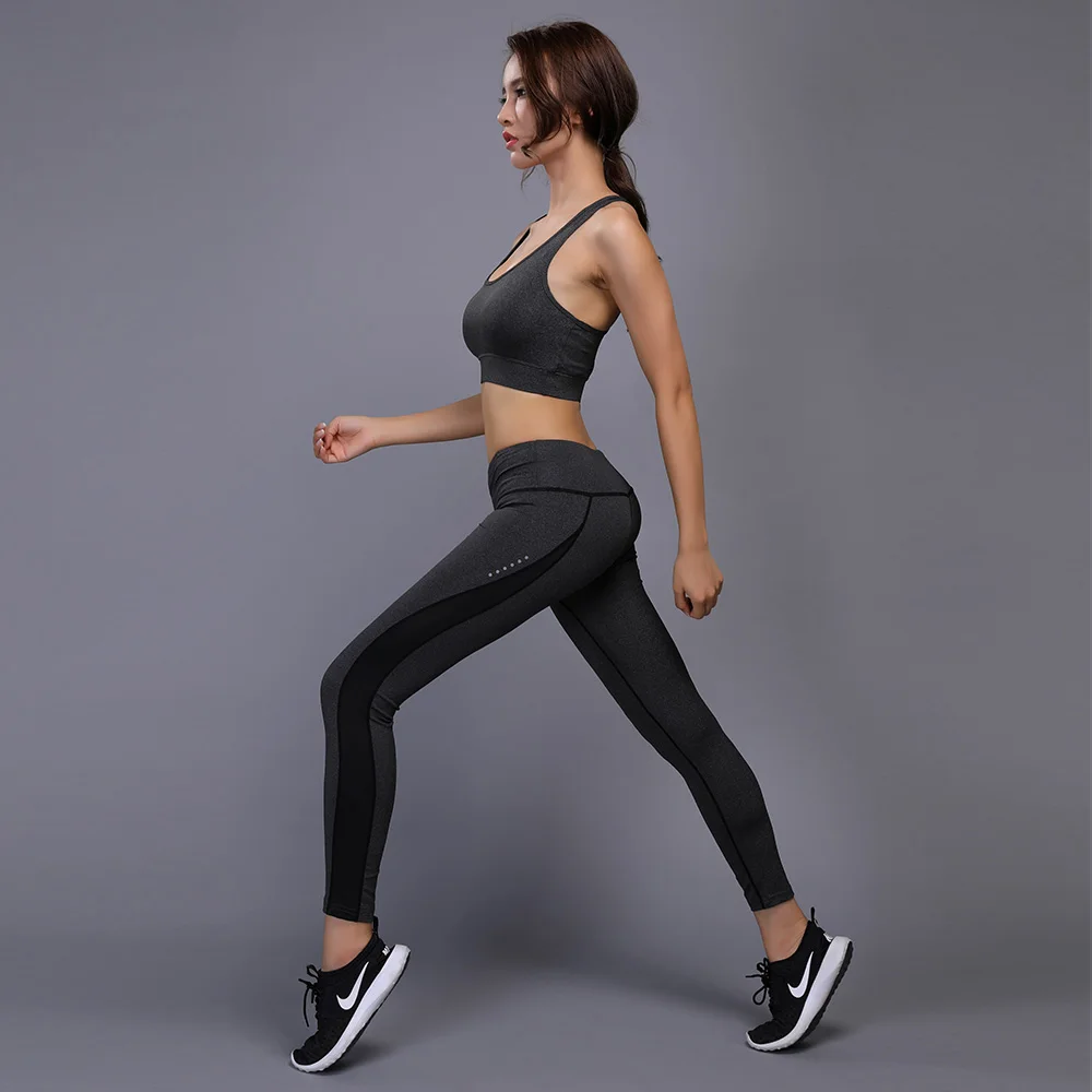 

Women's Sportswear Fitness Exercise Yoga Running Vest Fitness Set Running Sportswear Set Tights Jogging Exercise Sportswear