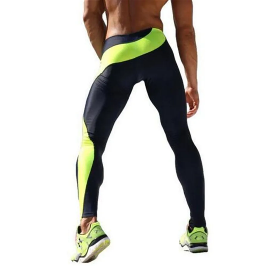 Men Sweatpants Stretch Leggings Tights Skinny Pants Running Jogging Fitness Gym Workout Athletic Pants Trousers for Male