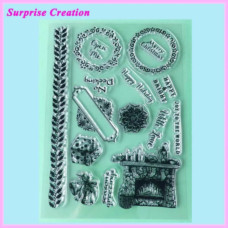 

Clear Stamp Happy Holidays - Cardmaking & Scrapbooking DIY Stamps