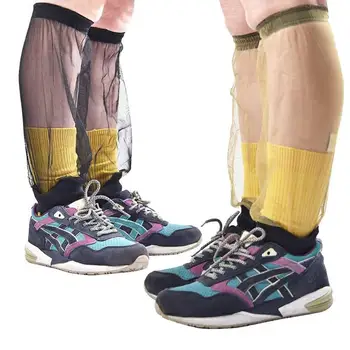 

Outdoor Elastic Anti Mosquito Mesh Bite Resistant Non Slip 1 pair Activities Foot Cover Protective Calf Portable Hiking Fishing
