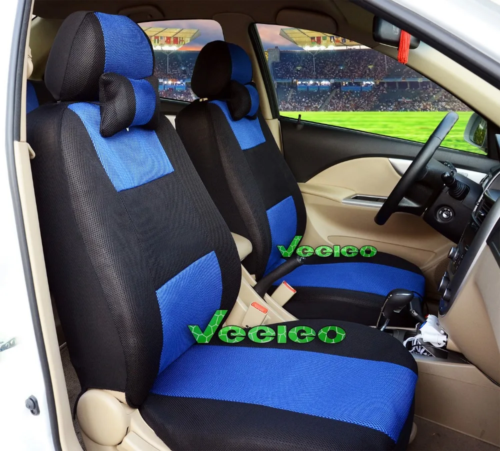 Veeleo (Front+Rear) Universal Car Seat Covers For Skoda octavia 2 rapid