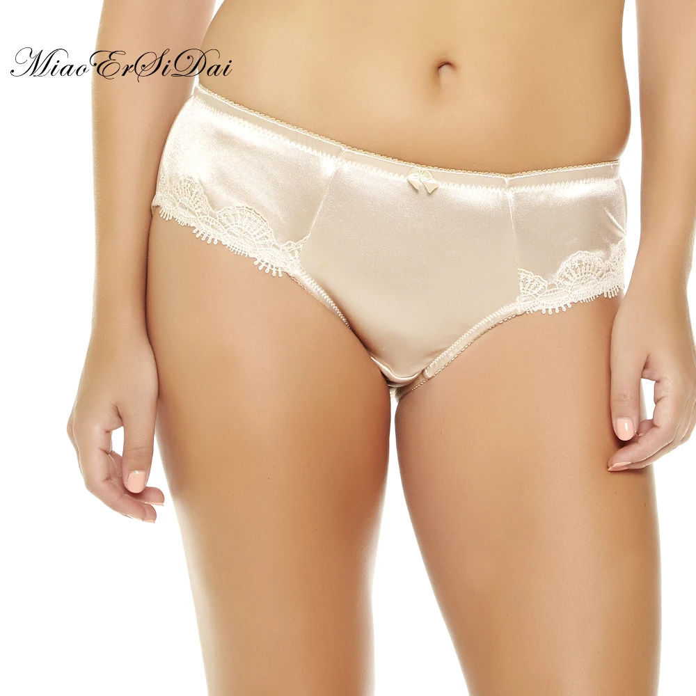 

Women Plus Size Panties High Waist Satin Embroidery Panty Underwear M/L/XL/XXL/3XL/4XL/5XL/6XL/7XL