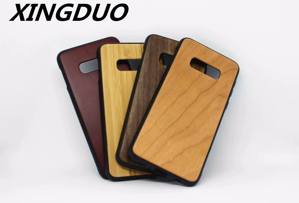 

XINGDUO Wooden Pattern Soft TPU Cover For SamsungS7 S8 S9 S10 Plus Wood Grain Soft Back Shell For S10e S7Edge Mobile phone shell