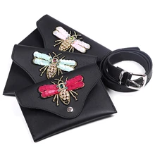 Модная Джинсовая куртка с вышивкой на талии поясная сумка на пояс Сумка для путешествий Хип кошелек на Для женщин кошелек