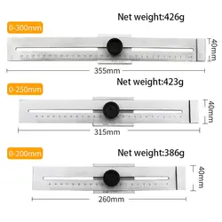 200 мм/250 мм/300 мм нержавеющая сталь скребок стальной маркировочный Калибр углеродистая сталь макет инструменты сталь деревообрабатывающий