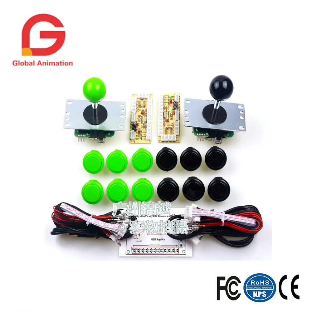1 плеер/2 Player доска DIY Kit копия Кнопка Sanwa копия Sanwa Джойстик Зоро датчик с переходником доска