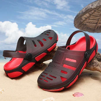 

Men Sandals 2019 Crok Adulto Clogs Crocse Crocks shoes EVA Sandalias Summer Beach Shoes Slippers Cholas hombre Bayaband Croc