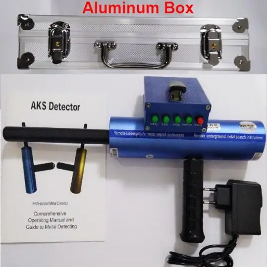 Updatd подземный AKS 3D металлоискатель с антенной 2 шт. с большим радиусом действия, алмазный, арчеологический, золотой, серебряный, медный детектор - Color: Aluminus Box