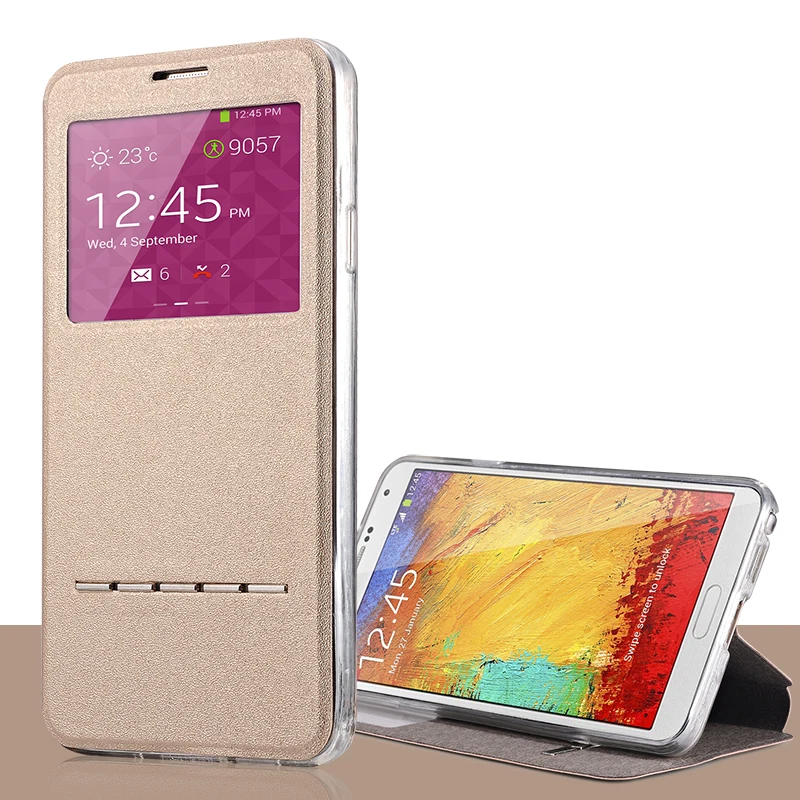Чехол для Samsung Galaxy Note 2 II N7100 откидная матовая кожаная задняя панель из ТПУ с