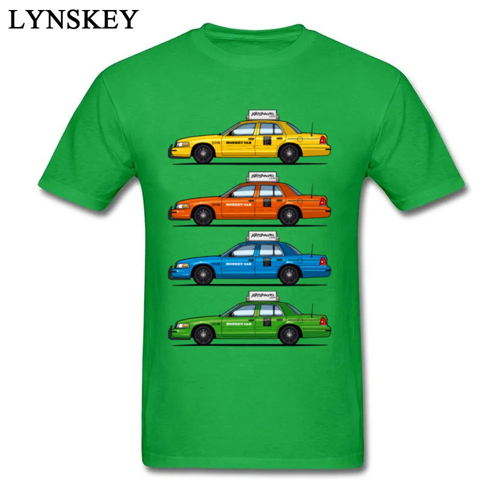 T-shirts Leisure Short Sleeve Cute Crewneck Cotton Tops Tees Printed On Summer Fall Color Taxi Cabs Crown Vic Clothing Shirt for Men Color Taxi Cabs Crown Vic green