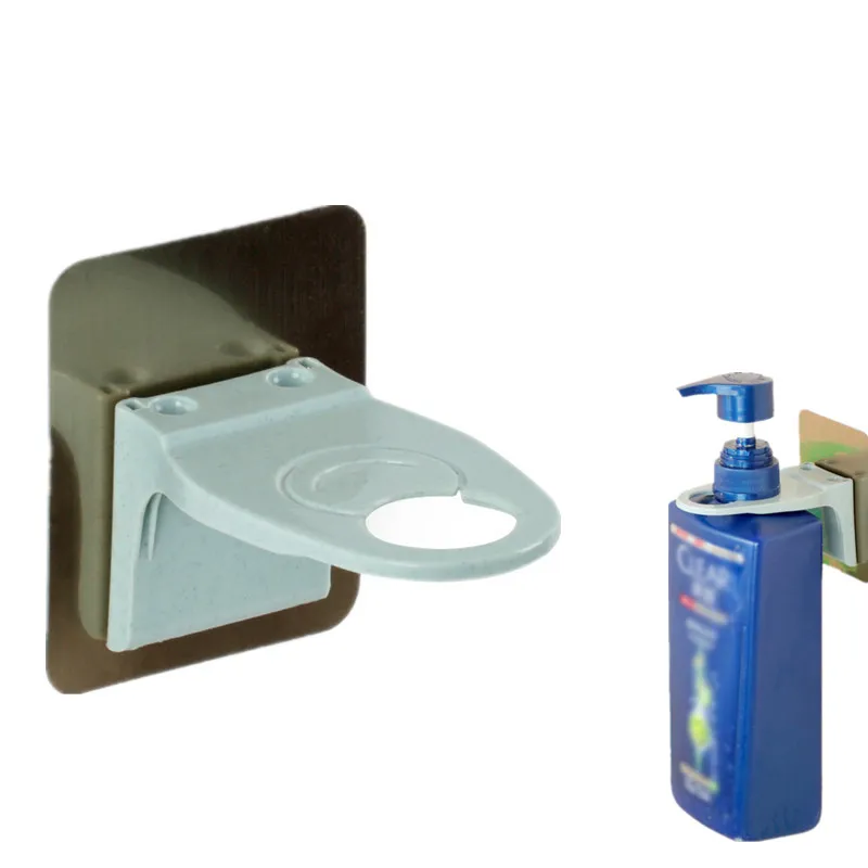 

1pcs Mounted On The Wall Sticky Magic Shampoo Shower Hand Hook Bottle Soap Holder Hanging Hanger Bathroom Accessories