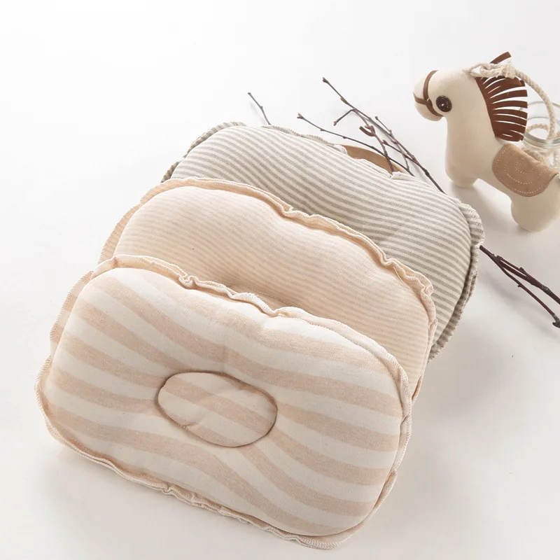 Newborn Pillows Organic Colored Cotton Infant Baby Shaping Pillow