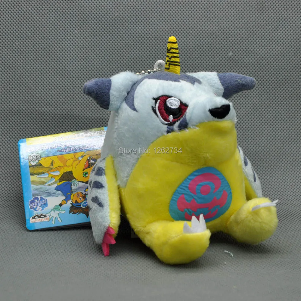 EMS 100/лот Digimon Agumon gabumon Gomamon Biyomon Palmon Patamon Tailmon 9-14 см плюшевый брелок-подвеска фигурка игрушка