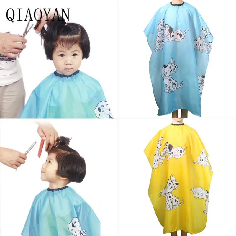 

QIAOYAN Kids Cartoon Dressing Cape Salon Gown Cover Barber Hair Cut Cloth Hairdresser