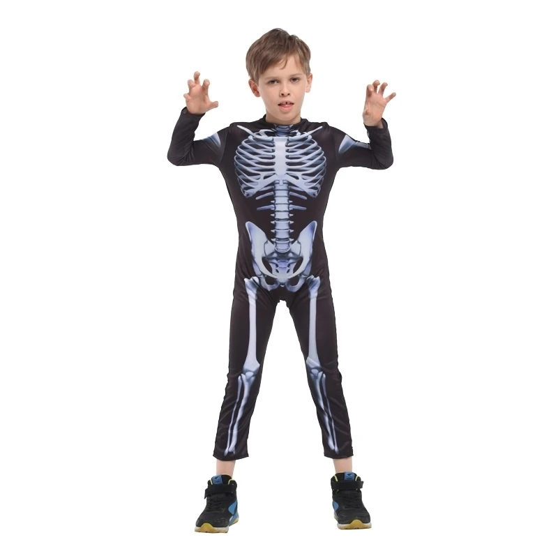 

Costumes Carnival halloween skeleton costumes for kids boys boy kids girls child children party anime party fancy dress demon