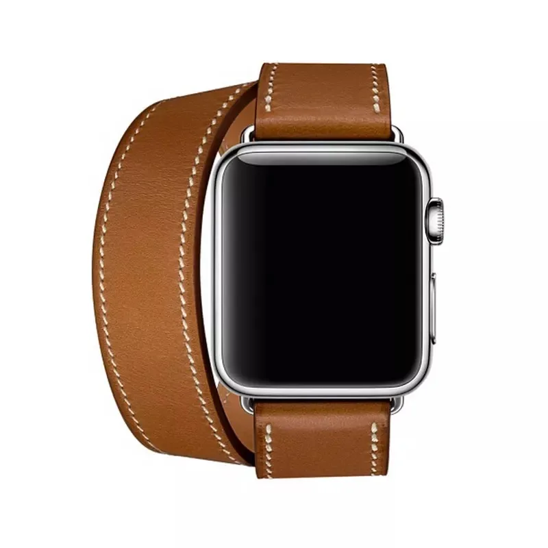 Ремешок из натуральной кожи для Apple Watch 6 Band 5 4 3 2 1 браслет iWatch 44 мм 40 42 38 мм|Ремешки