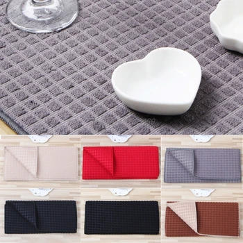 

38 x 51 cm Microfiber Dish Drying Mat For Kitchen Cushion Pad Tableware Oct15 Whosale&DropShip