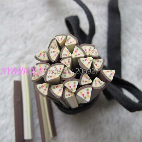5 шт M-33 мм милый торт трость причудливый дизайн ногтей Полимерная глина украшения