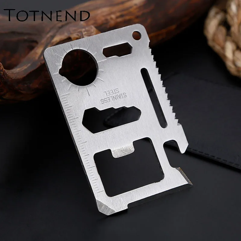 

Single Tooth Double Tooth Multi-function Lifesaving Card Card Knife Outdoor Card Tool