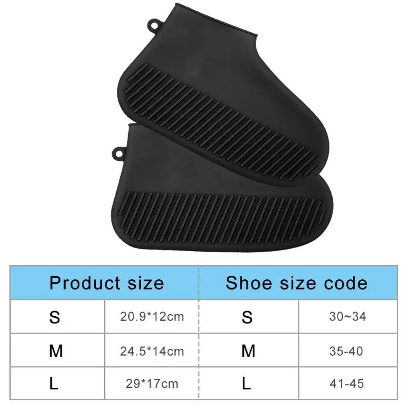 1 пара многоразовых водонепроницаемых силиконовых туфель непромокаемые Нескользящие моющиеся одежда унисекс устойчивые к вторичной переработке резиновые сапоги
