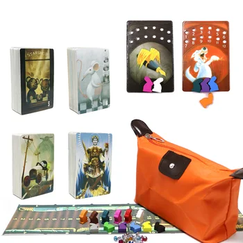 

2019 High Quality obscure dixit 5 6 7 8 cards game total 336 cards wooden bunny English & Russian board game for kids home party
