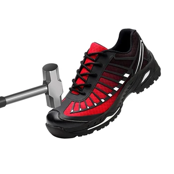 

Men's Outdoor Mountaineering Shoe Fashion Labor Shoes Anti-smash Anti-piercing Hunting Safety Protective Shoes KPU Work Sneakers