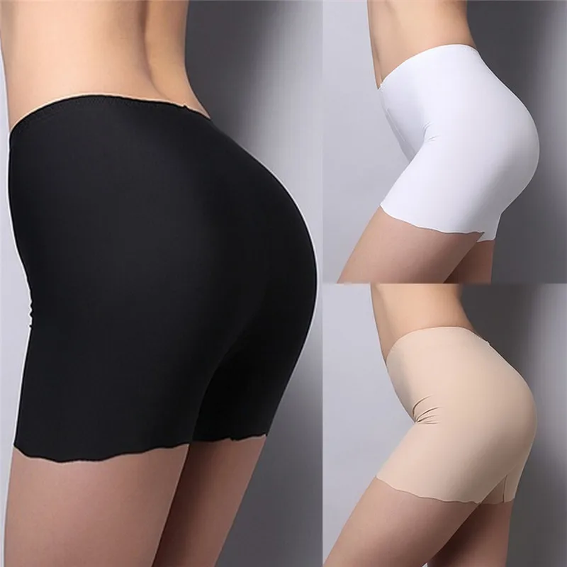 women in panties Soft Cotton Seamless Safety Short Pants Summer Under Skirt Shorts Modal Ice Silk Breathable Short Tights Underwear thong underwear