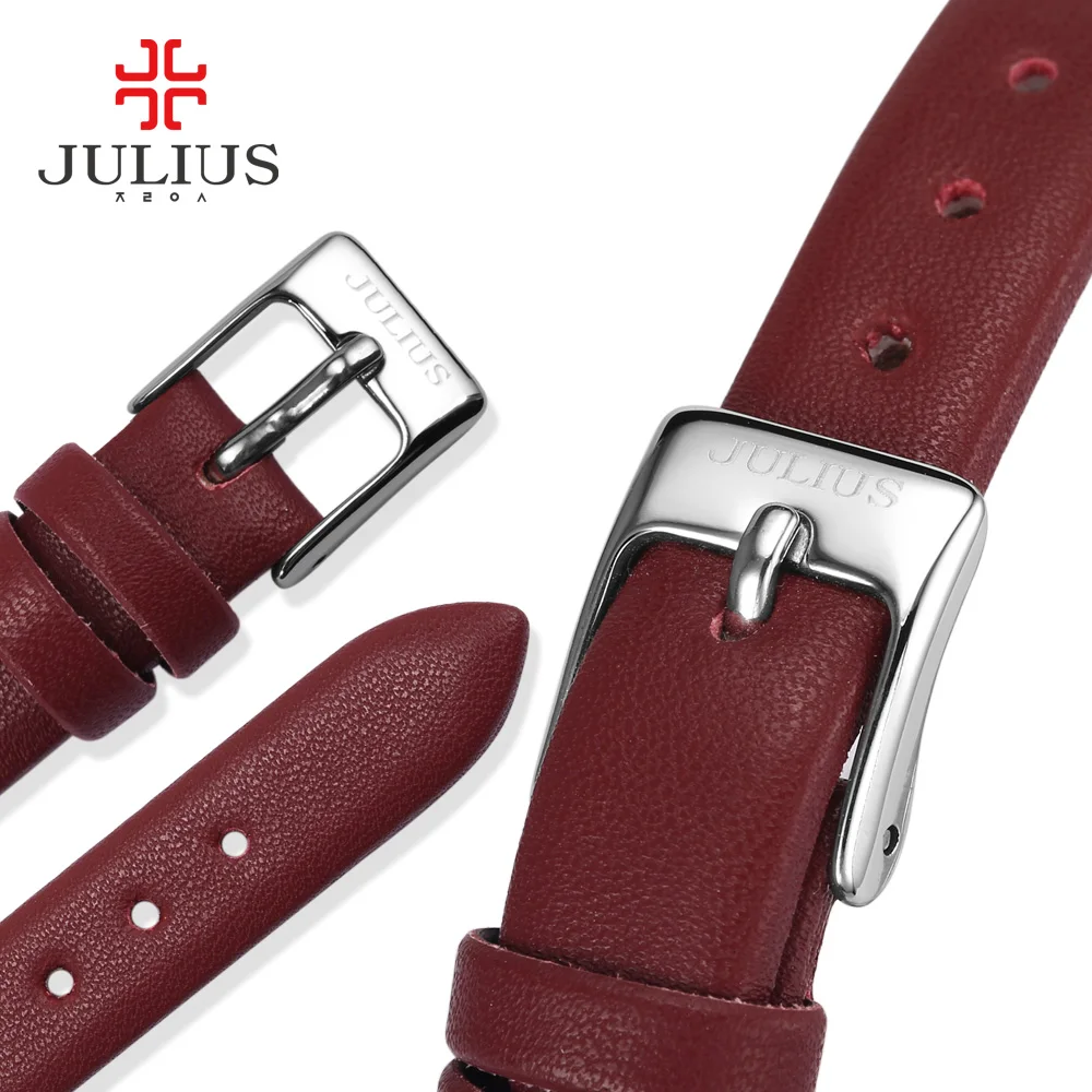 Наручные часы JULIUS с браслетом Love женские модные наручные кожаным ремешком Montres