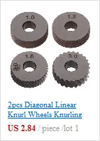 2 шт. 3,0 мм диагональный линейный накатки колеса Knurling Knurler инструмент 1,0/1,2/1,8/3,0 мм шаг